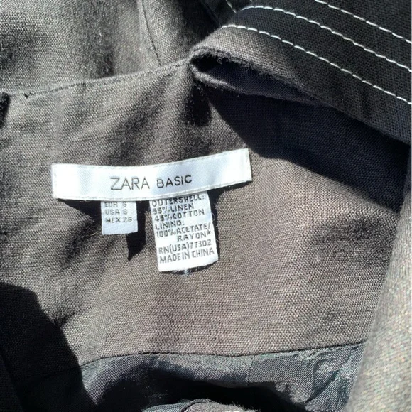 Zara Strappy Linen Blend Dress - Picture 9 of 9